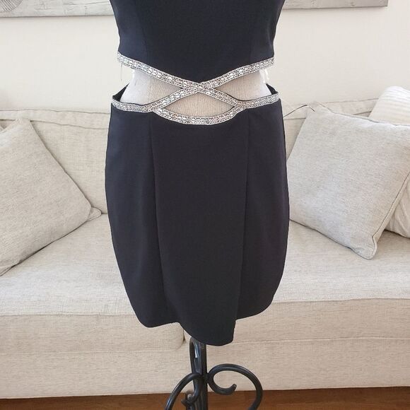 Speechless Juniors' Infinity-Waist Bodycon Dress size 13 in Black - NEW - Picture 5 of 12